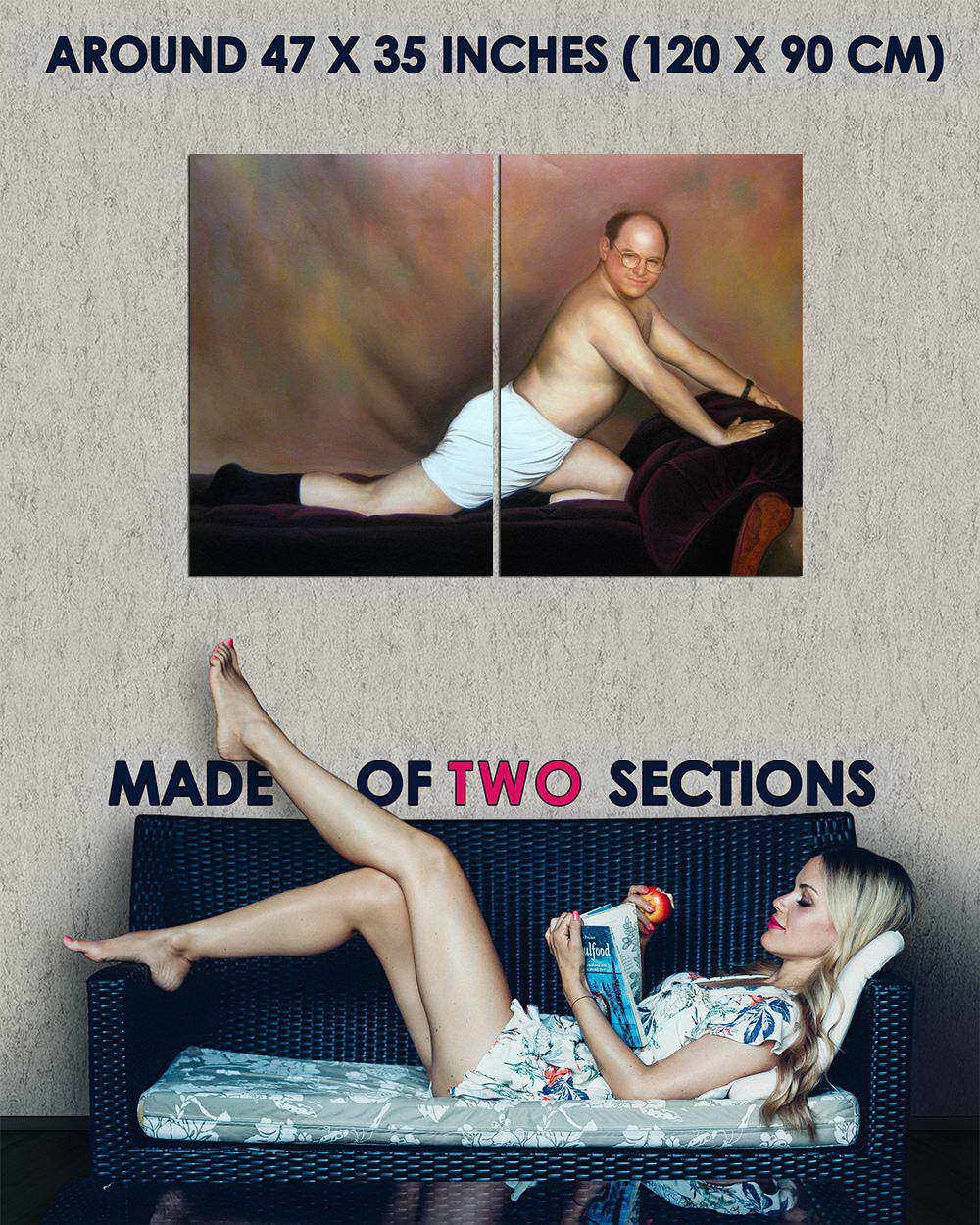 SEINFELD GEORGE /"THE TIMELESS ART OF SEDUCTION/" poster Print
