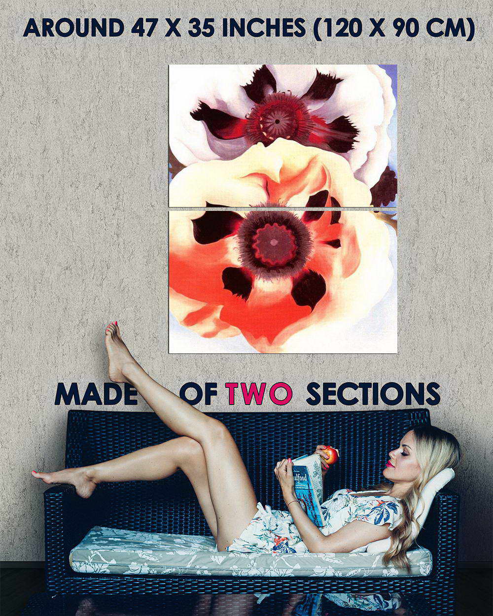 GEORGIA OKEEFFE POPPIES FINE ART PRINT