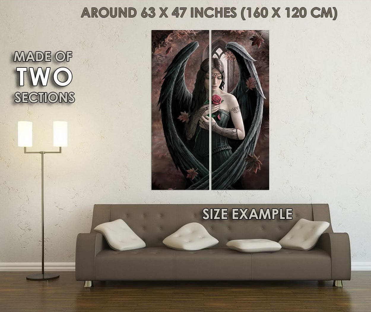 Anne Stokes Angel Rose Wall Print POSTER Decor AFFICHE