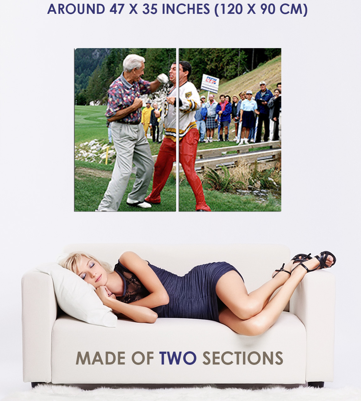 234392 Happy Gilmore Bob Barker punches am Sandler WALL PRINT POSTER CA