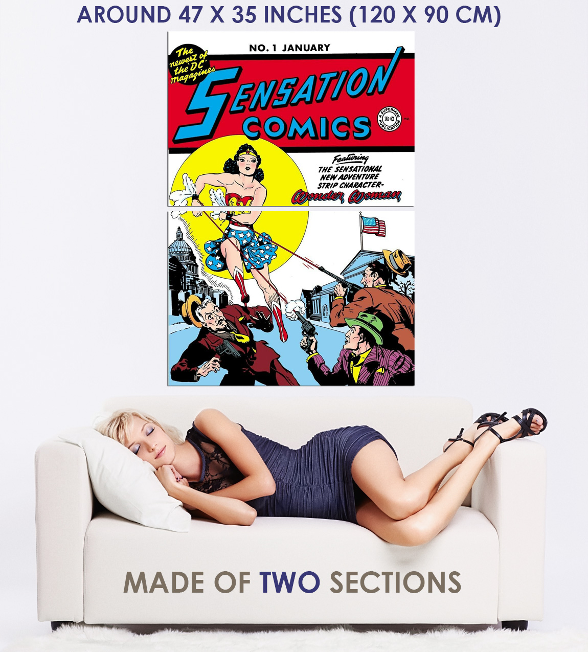 242522 SENSATION COMICS COMIC BOOK COVER WALL PRINT POSTER FR