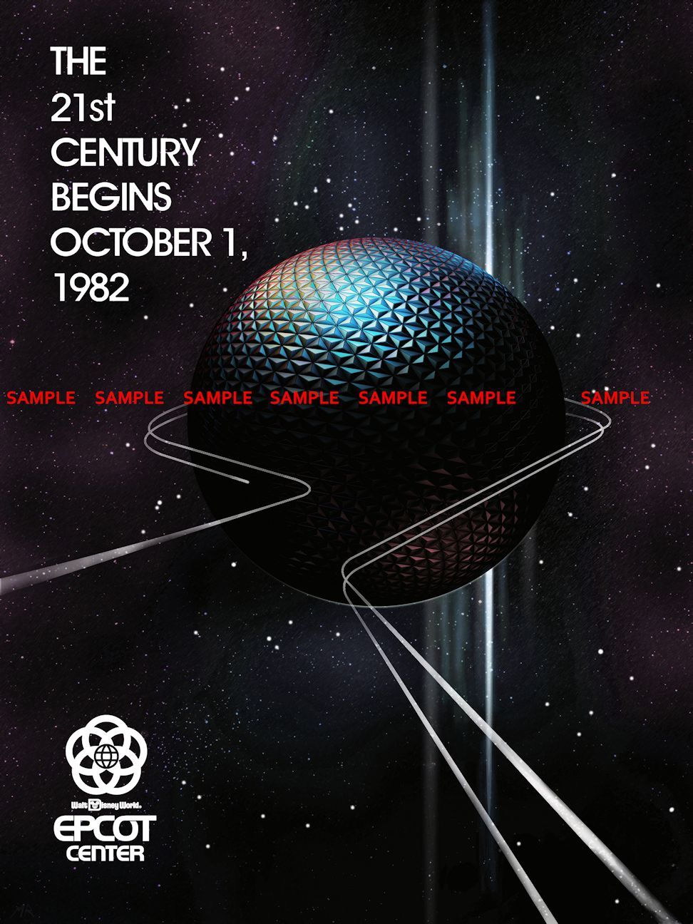 100048 Epcot Center 1982 Decor WALL PRINT POSTER US
