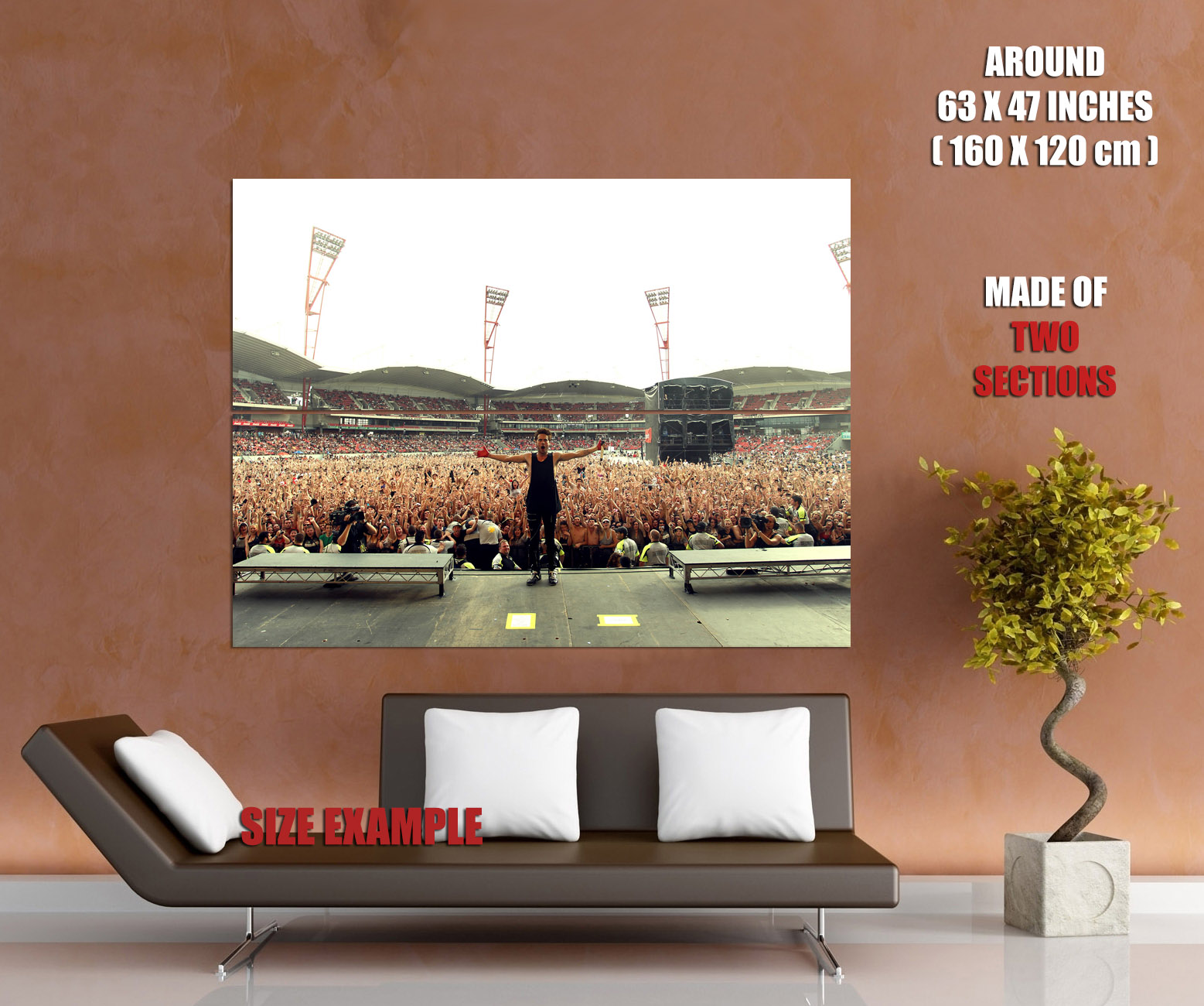 D2636 30 Seconds to Mars Live Jared Leto Music Gigantic Print POSTER