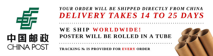 We ship to WORLDWIDE. Your order will be carefully wrapped and packed.
