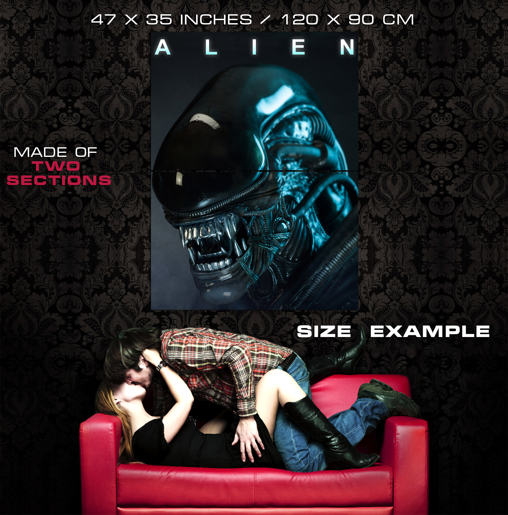Alien Xenomorph Awesome Sci-Fi Movie Art Giant Wall Print POSTER