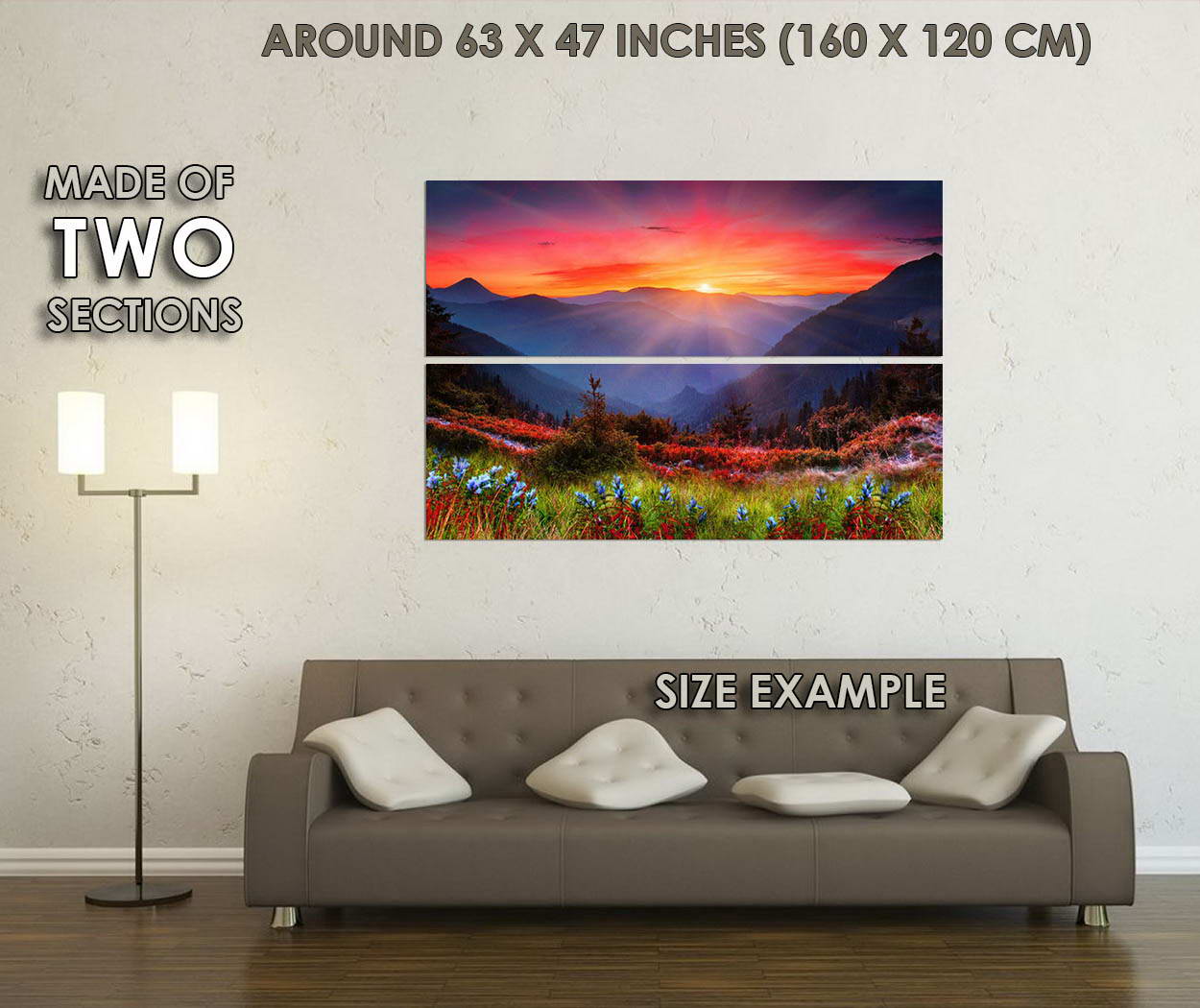 09915 Morning Sunrise - Mountains And And And Flowers Nature Art Poster AFFICHE 73d995 09915 Morning Sunrise - Mountains And And And Flowers Nature Art Poster AFFICHE 73d995