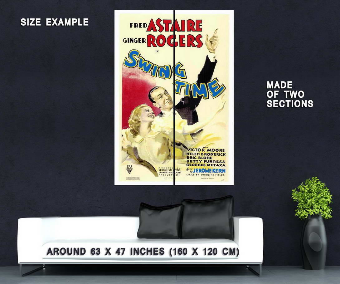 67652 Swing Time Movie Fred Astaire Ginger Rogers Wall Print Poster Plakat Ebay