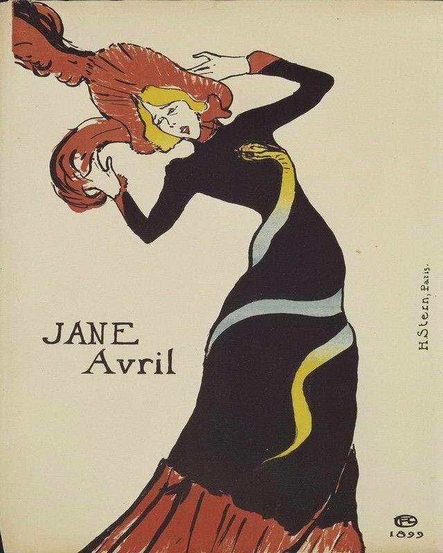 06594 TOULOUSE LAUTREC JANE AVRIL Wall Print POSTER AU 06594 TOULOUSE LAUTREC JANE AVRIL Wall Print POSTER AU