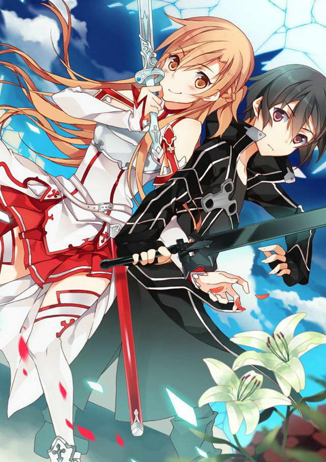 sword art online kirito and asuna