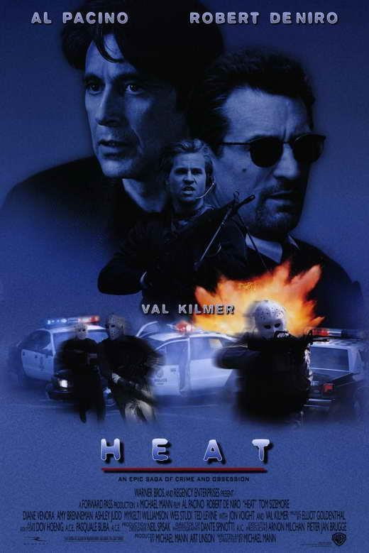 66382 HEAT MOVIE Robert Niro, Al Pacino, Val Kilmer Wall POSTER Print