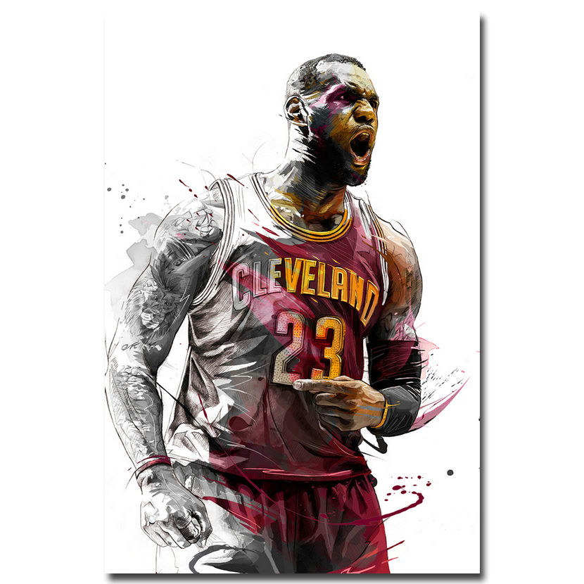 83560 LeBron James Super Basketball Star Decor WALL PRINT POSTER AU 83560 LeBron James Super Basketball Star Decor WALL PRINT POSTER AU