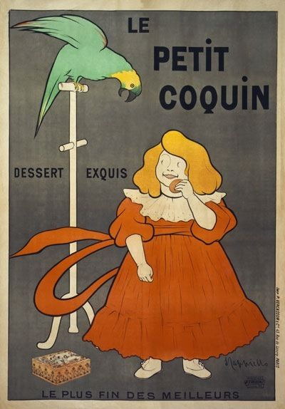 84475 Vintage 1900 Le Petit Coquin Biscuit Wall Print Poster Plakat