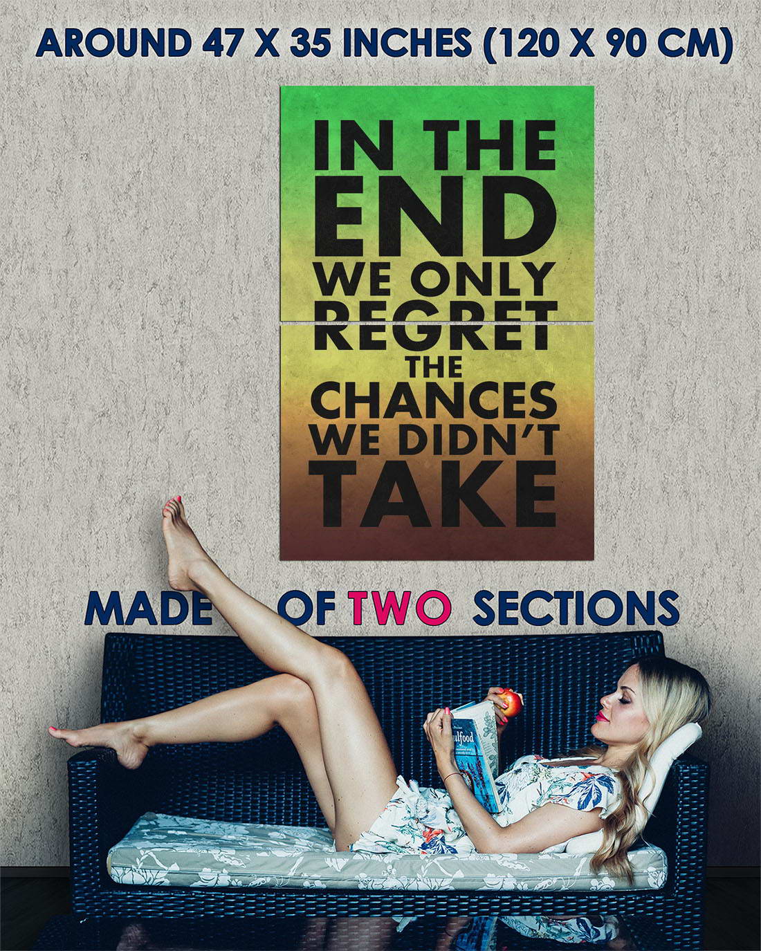 106276 In The End End End We Only Regret The Chances We Didnt Decor WALL PRINT POSTER FR 6566f5 106276 In The End End End We Only Regret The Chances We Didnt Decor WALL PRINT POSTER FR 6566f5