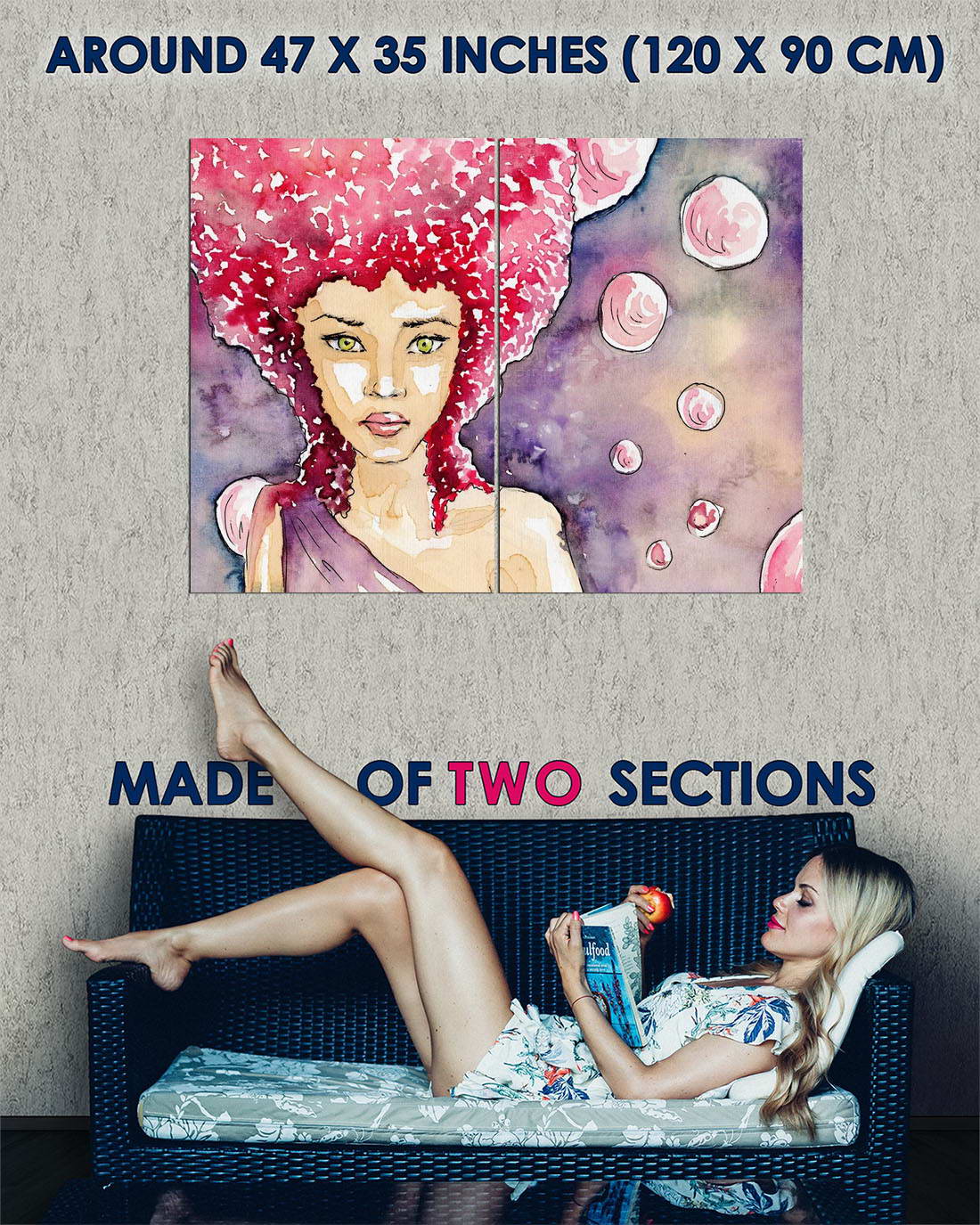 117590 DRAWING DESIGN C OON GIRL GIRL GIRL rosso HAIR BUBBLES Decor WALL PRINT POSTER FR 4a0148 117590 DRAWING DESIGN C OON GIRL GIRL GIRL rosso HAIR BUBBLES Decor WALL PRINT POSTER FR 4a0148