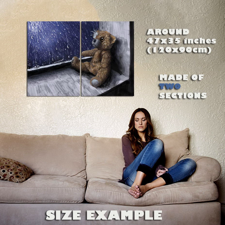 139344 BEAR NEAR WINDOW Wall Print Print Print Poster Affiche 84058c 139344 BEAR NEAR WINDOW Wall Print Print Print Poster Affiche 84058c