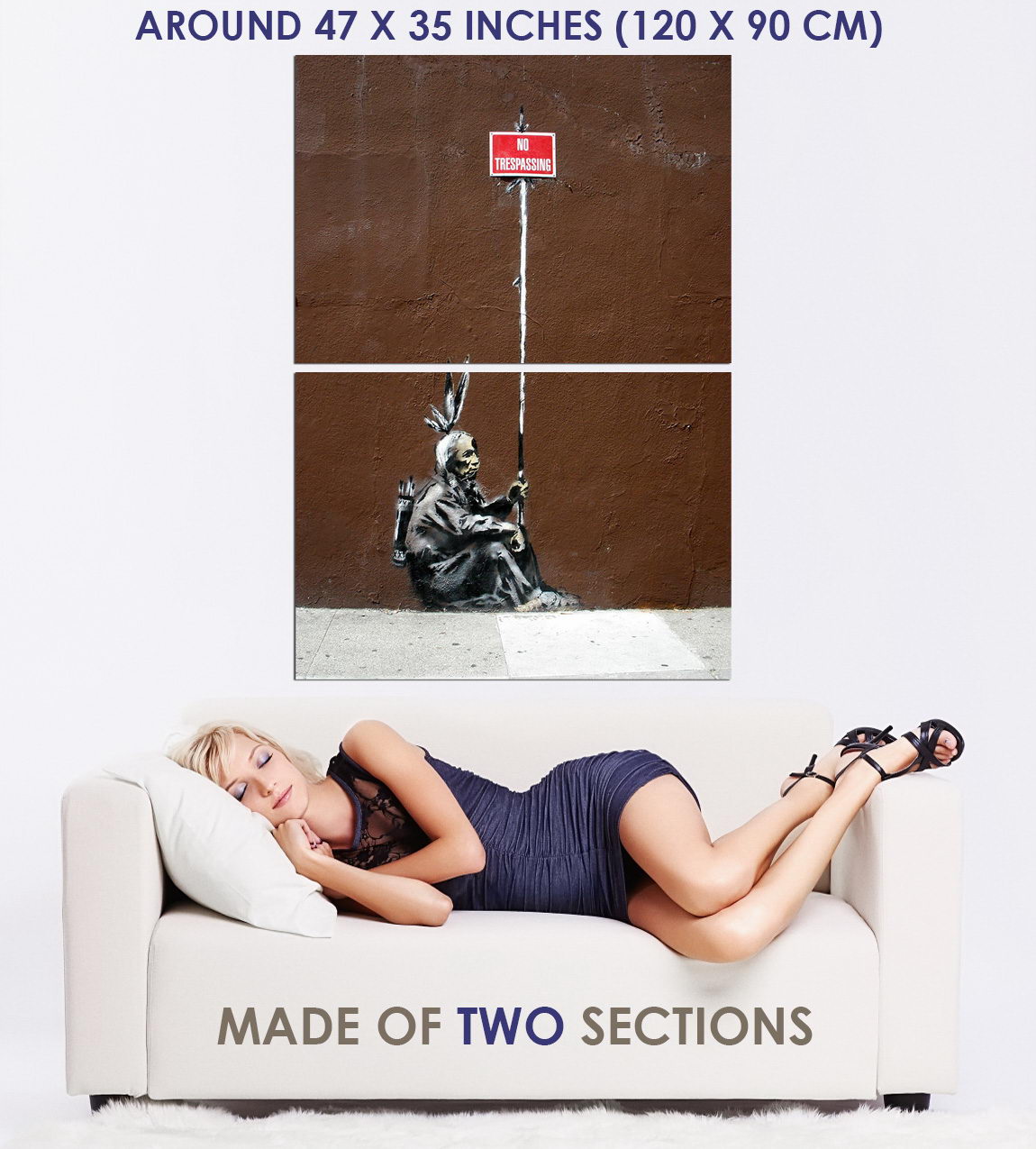 Details zu 247320 Banksy No Trespassing Art AFFICHE POSTER Günstige hohe Qualität