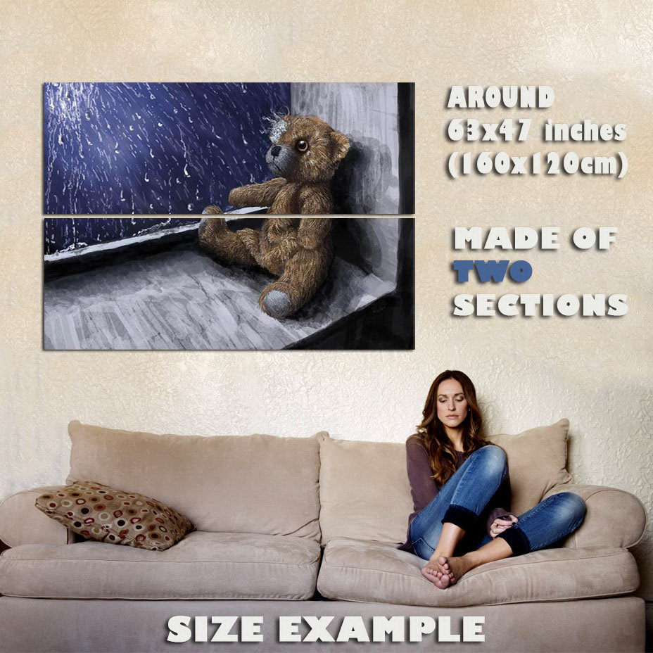 139344 BEAR NEAR WINDOW Wall Print Print Print Poster Affiche 84058c 139344 BEAR NEAR WINDOW Wall Print Print Print Poster Affiche 84058c