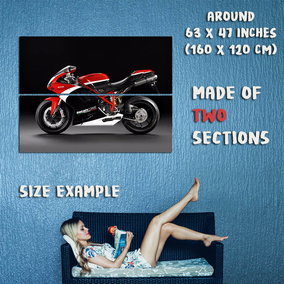 160277 DUCATI 848 EVO CORSE SE BIKE MOTORCYCLE Wall Print Poster