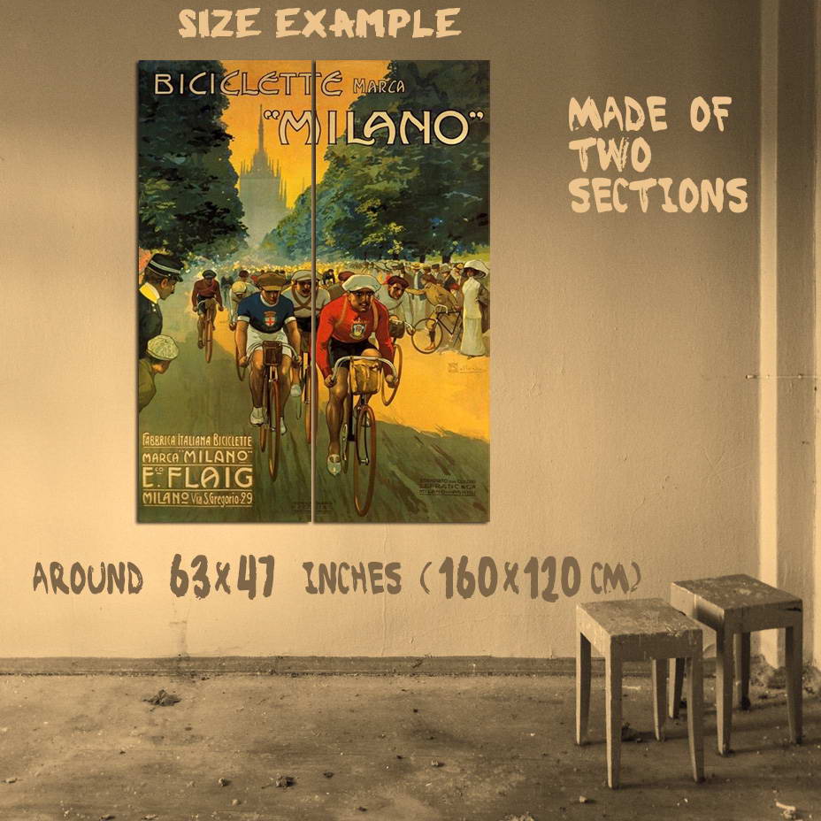 189769 ITALY ITALIAN MILANO BICICLETTE BICYCLE BIKE Wall Print Poster