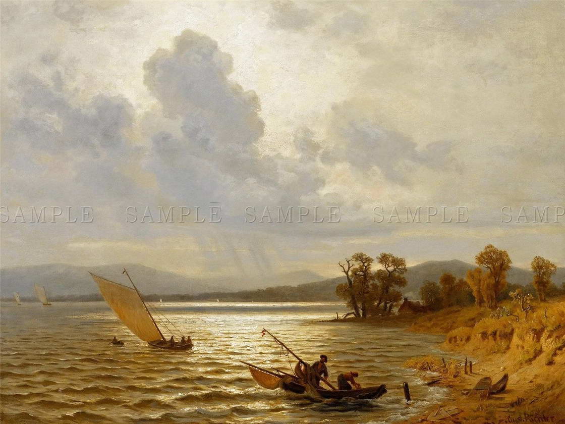 118398 SEASCAPE RICHTER FIHERMEN BOAT BROAD COASTLINE Decor WALL PRINT PRINT PRINT POSTER FR d3de19 118398 SEASCAPE RICHTER FIHERMEN BOAT BROAD COASTLINE Decor WALL PRINT PRINT PRINT POSTER FR d3de19