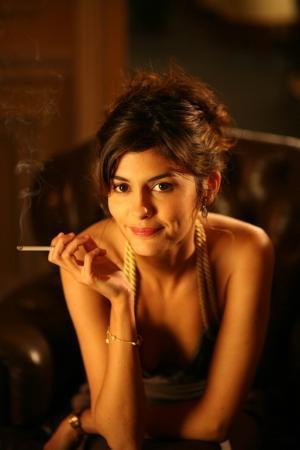 150497 Audrey Tautou Smoking Portrait Decor Wall Poster Print CA 150497 Audrey Tautou Smoking Portrait Decor Wall Poster Print CA