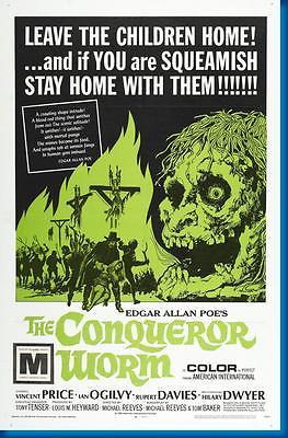 150709 Conqueror Worm The Movie Decor Wall Poster Print CA 150709 Conqueror Worm The Movie Decor Wall Poster Print CA