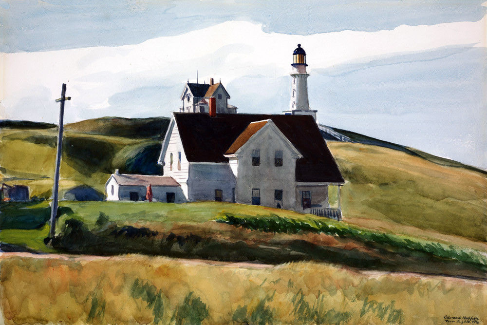 172500 Hill and Houses Cape Elizabeth Maine Hopper Decor WALL PRINT POSTER CA 172500 Hill and Houses Cape Elizabeth Maine Hopper Decor WALL PRINT POSTER CA
