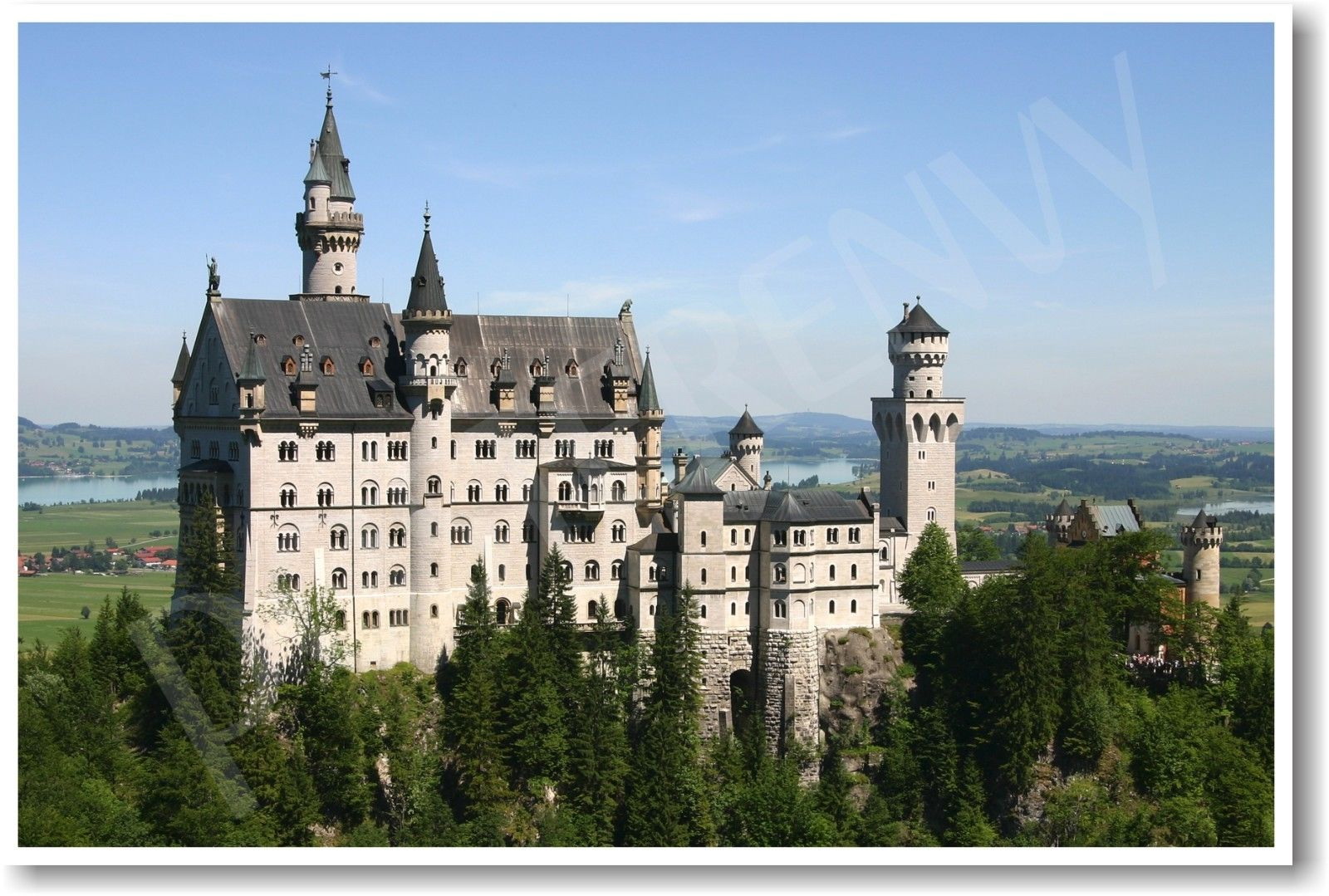 173657 Bavarian German Castle Germany European Travel WALL PRINT POSTER US 173657 Bavarian German Castle Germany European Travel WALL PRINT POSTER US