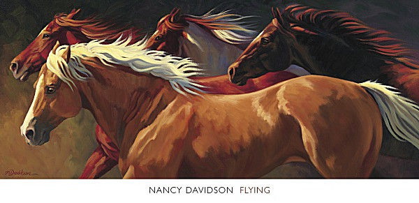 176875 HORSE Flying by Nancy Davidson Western Cowboy Decor WALL PRINT POSTER AU 176875 HORSE Flying by Nancy Davidson Western Cowboy Decor WALL PRINT POSTER AU