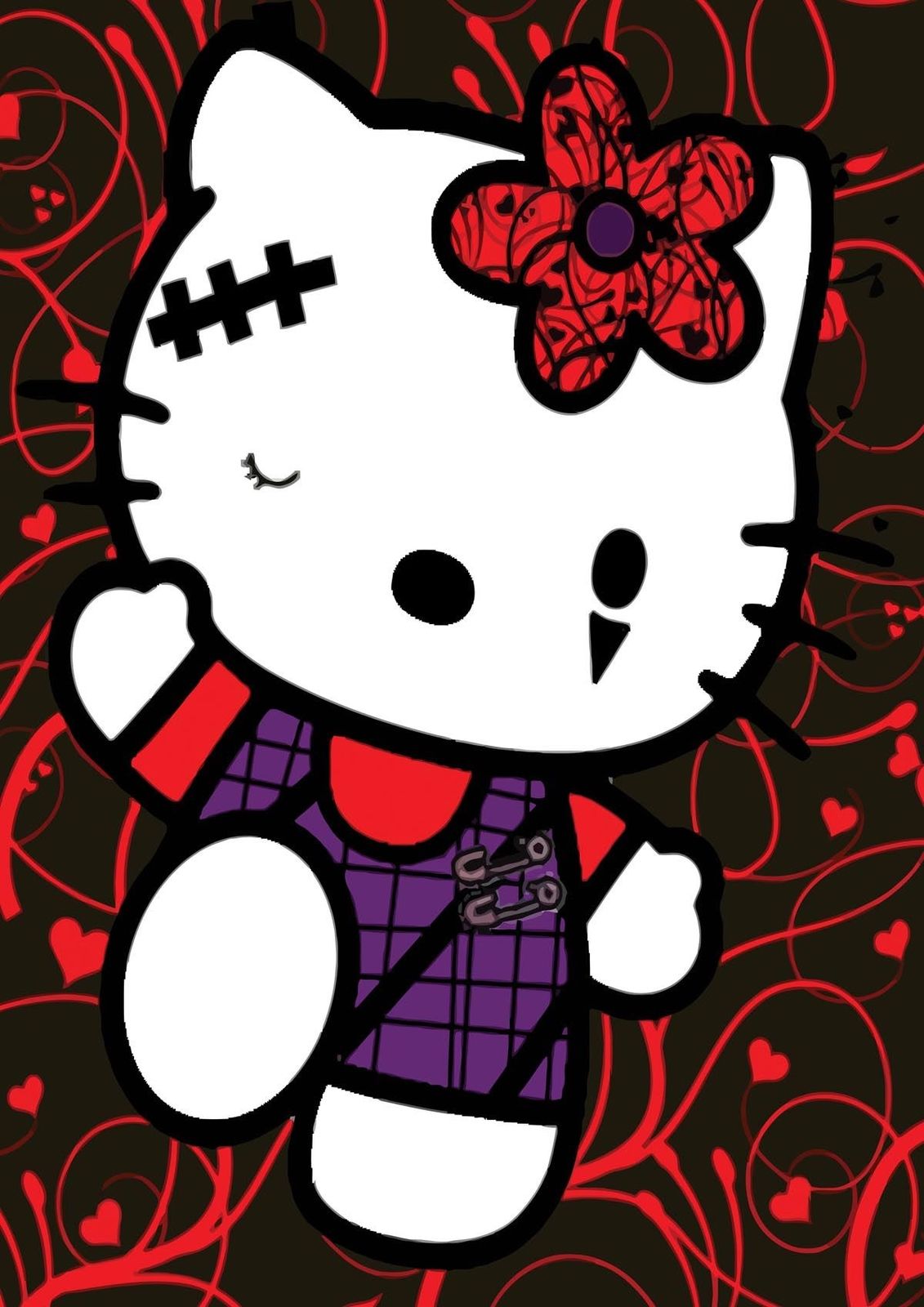 Фото черная hello kitty