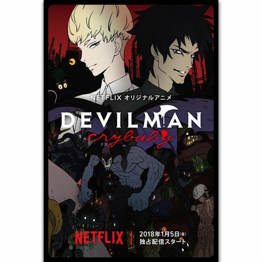 281342 Devilman Crybaby Japan <b>Anime</b> TV Series Show <b>Netflix</b> PRINT POSTER - P...