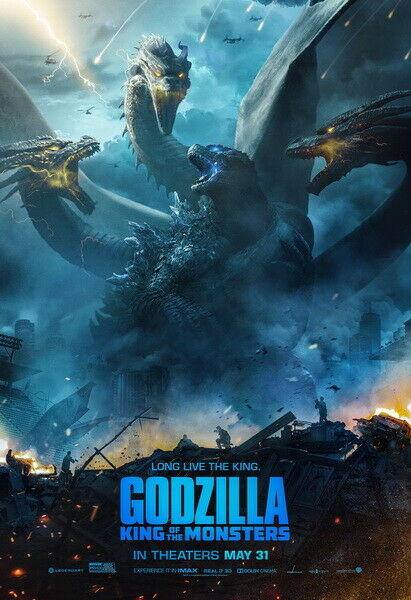 281570 Godzilla King of the Monsters Fighting Movie PRINT POSTER