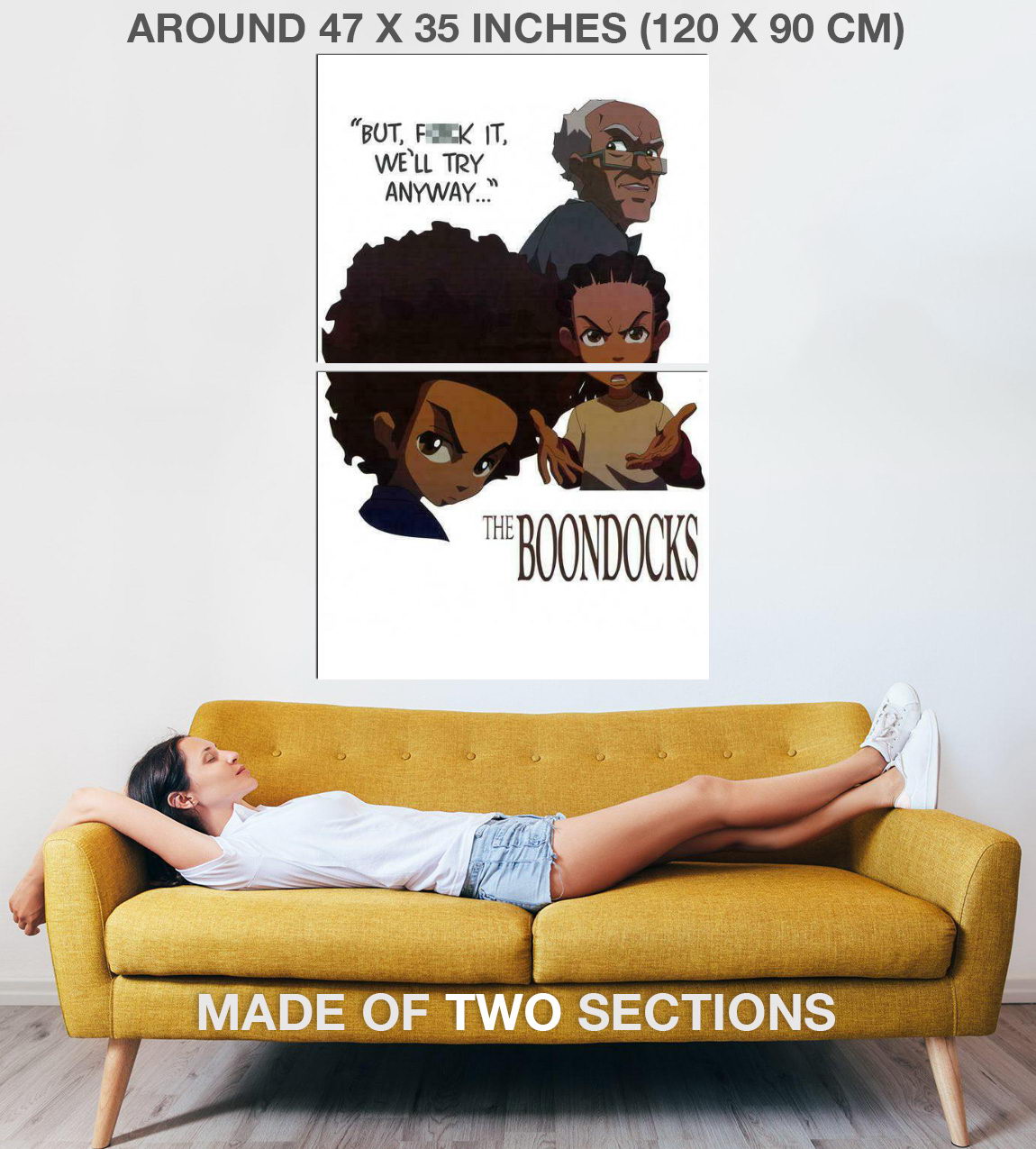 398561 The Boondocks Movie Regina King John Witherspoon WALL PRINT POSTER US