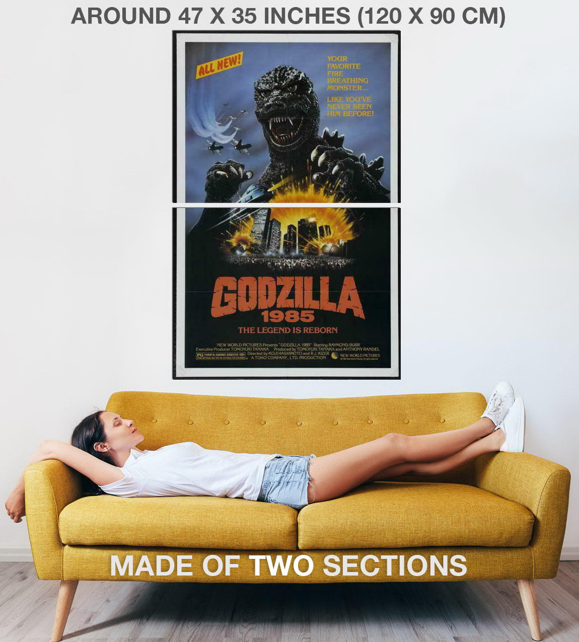 399174 Godzilla 1985 Movie Raymond Burr Keiju Kobayashi WALL PRINT POSTER US