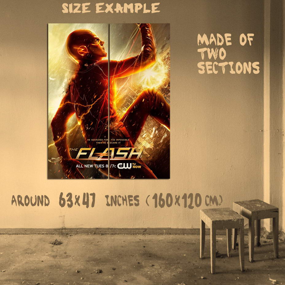 368707 The Flash CW TV Grant Gustin Candice Patton NEW Wall Print Poster Plakat