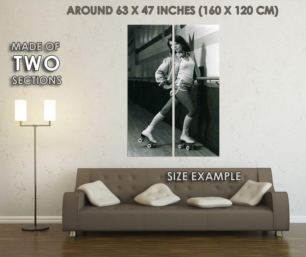 384094 Natalie Wood Roller Skating WALL PRINT POSTER US