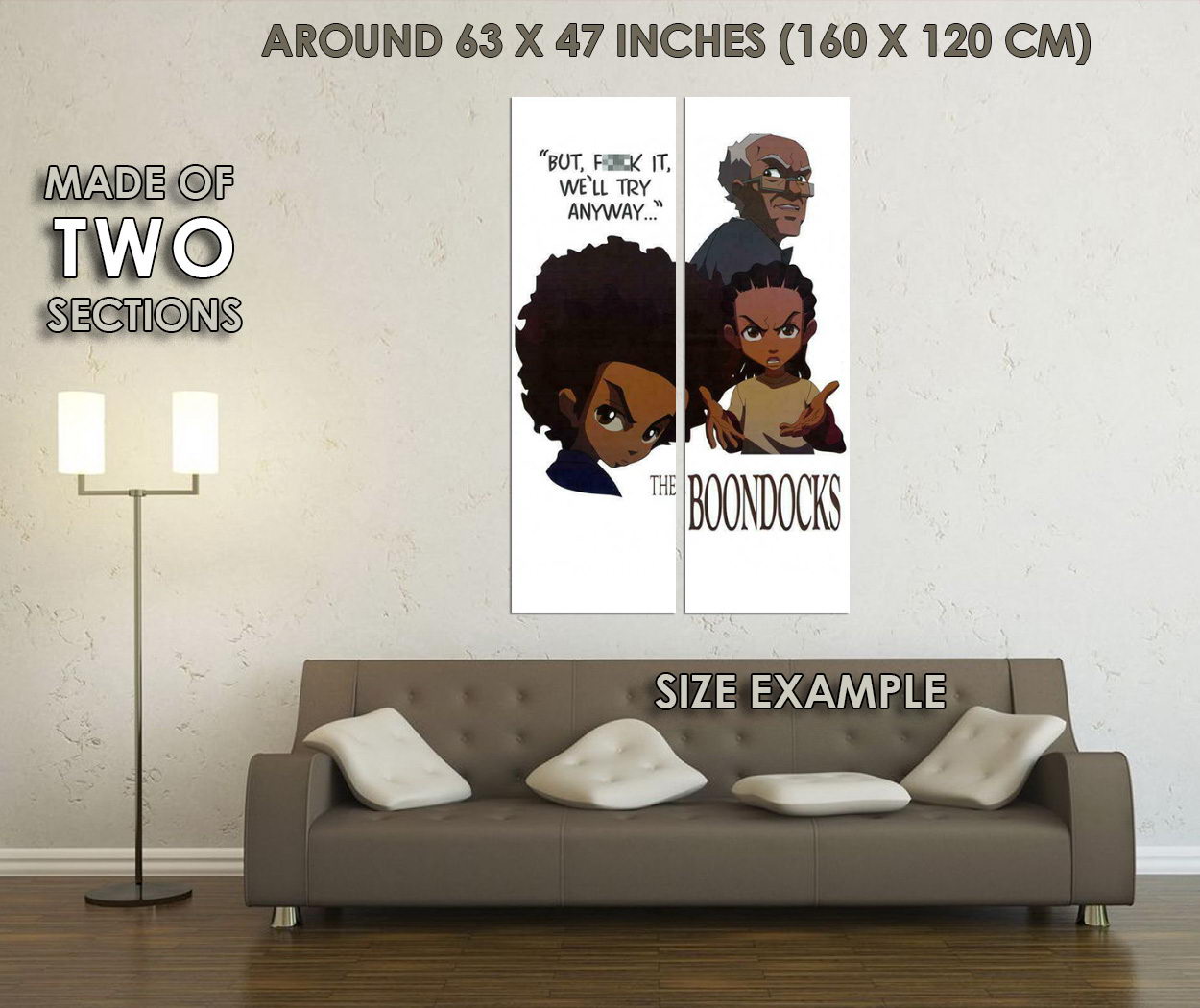 398561 The Boondocks Movie Regina King John Witherspoon WALL PRINT POSTER US