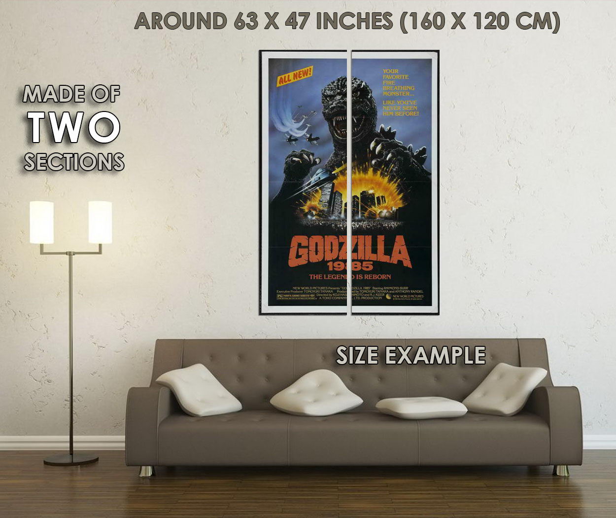 399174 Godzilla 1985 Movie Raymond Burr Keiju Kobayashi WALL PRINT POSTER US