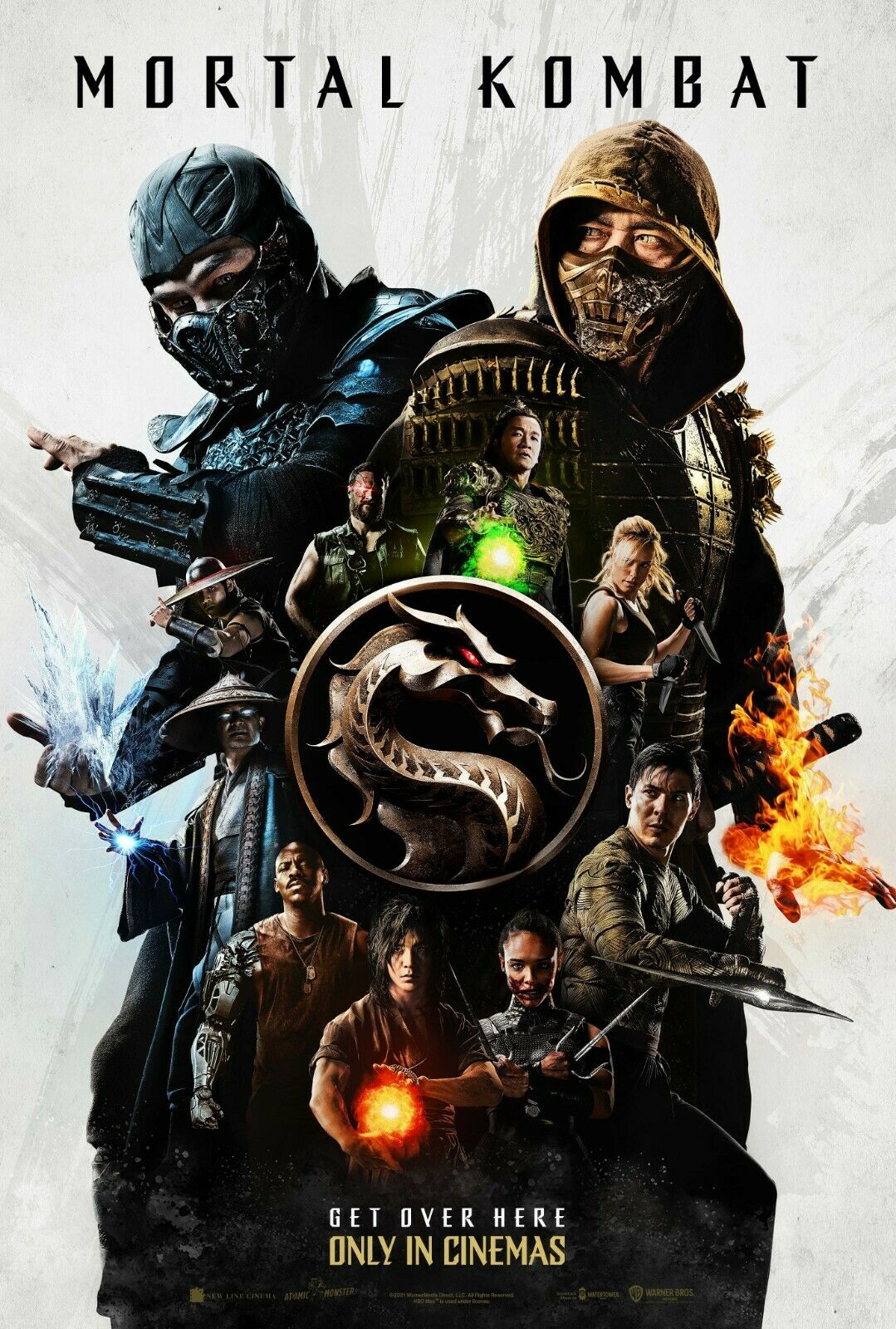 369204 MORTAL KOMBAT 2021 Movie Jessica McNamee Hiroyuki Sanada Poster