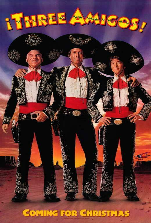 399619 THREE AMIGOS Movie Chevy Chase Steve Martin WALL PRINT POSTER de ...