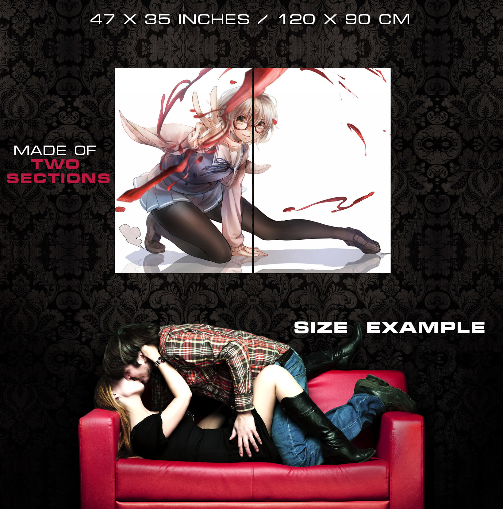 V6408 Beyond the Boundary Mirai Kuriyama Anime Manga Decoración PÓSTER DE PARED IMPRESIÓN REINO UNIDO - Imagen 11 de 13