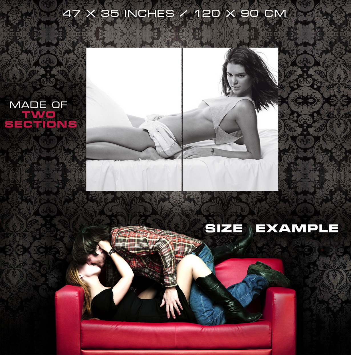 V7214 Kendall Jenner Babe Piernas Sexy Pose Lo último BW Modelo PÓSTER DE PARED IMPRESIÓN REINO UNIDO - Imagen 11 de 13