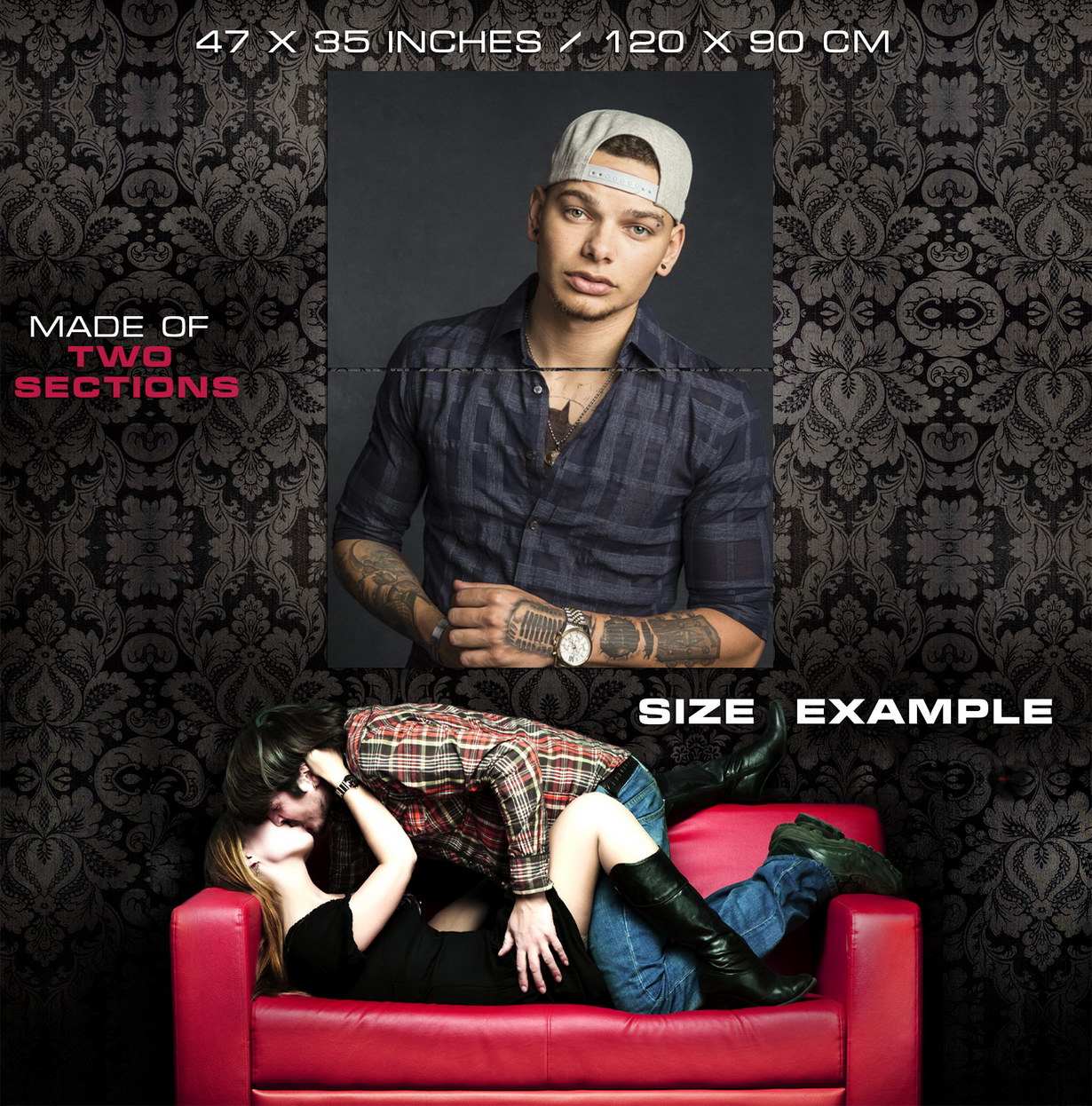 V7517 Kane Brown Cute Handsome Portrait Country Music Decor WALL POSTER PRINT UK - Picture 11 of 13
