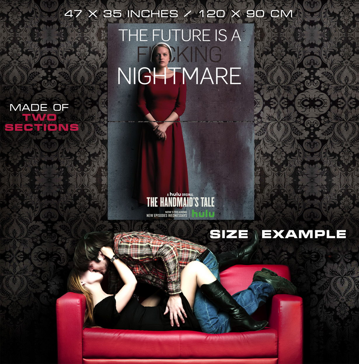 PÓSTER DE PARED V8026 The Handmaid's Tale Elisabeth Moss serie de personajes impresión reino unido - Imagen 11 de 13