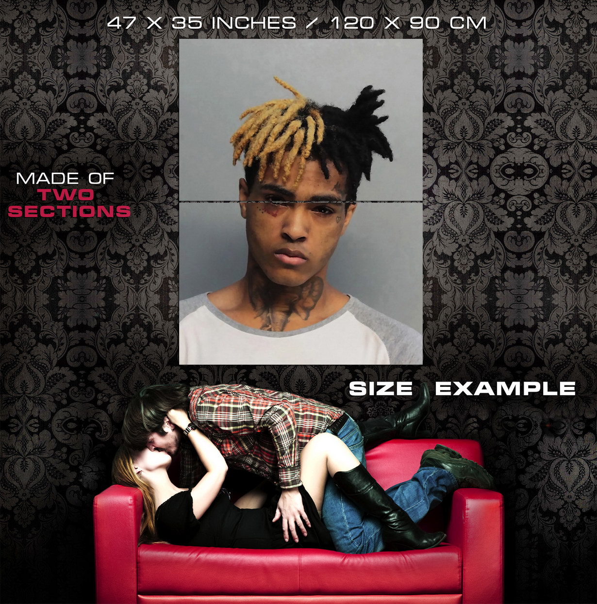 V8943 XXXTentacion Arte Retrato Rap Hip Hop Música Estrella PÓSTER DE PARED IMPRESIÓN REINO UNIDO - Imagen 11 de 13