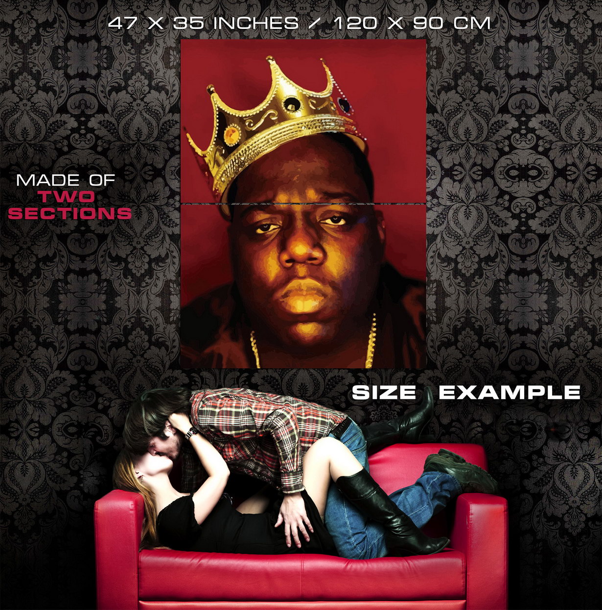 V8944 Biggie Smalls Notorious GRAN PREMIUM Crown Rap King PÓSTER DE PARED IMPRESIÓN UK - Imagen 11 de 13