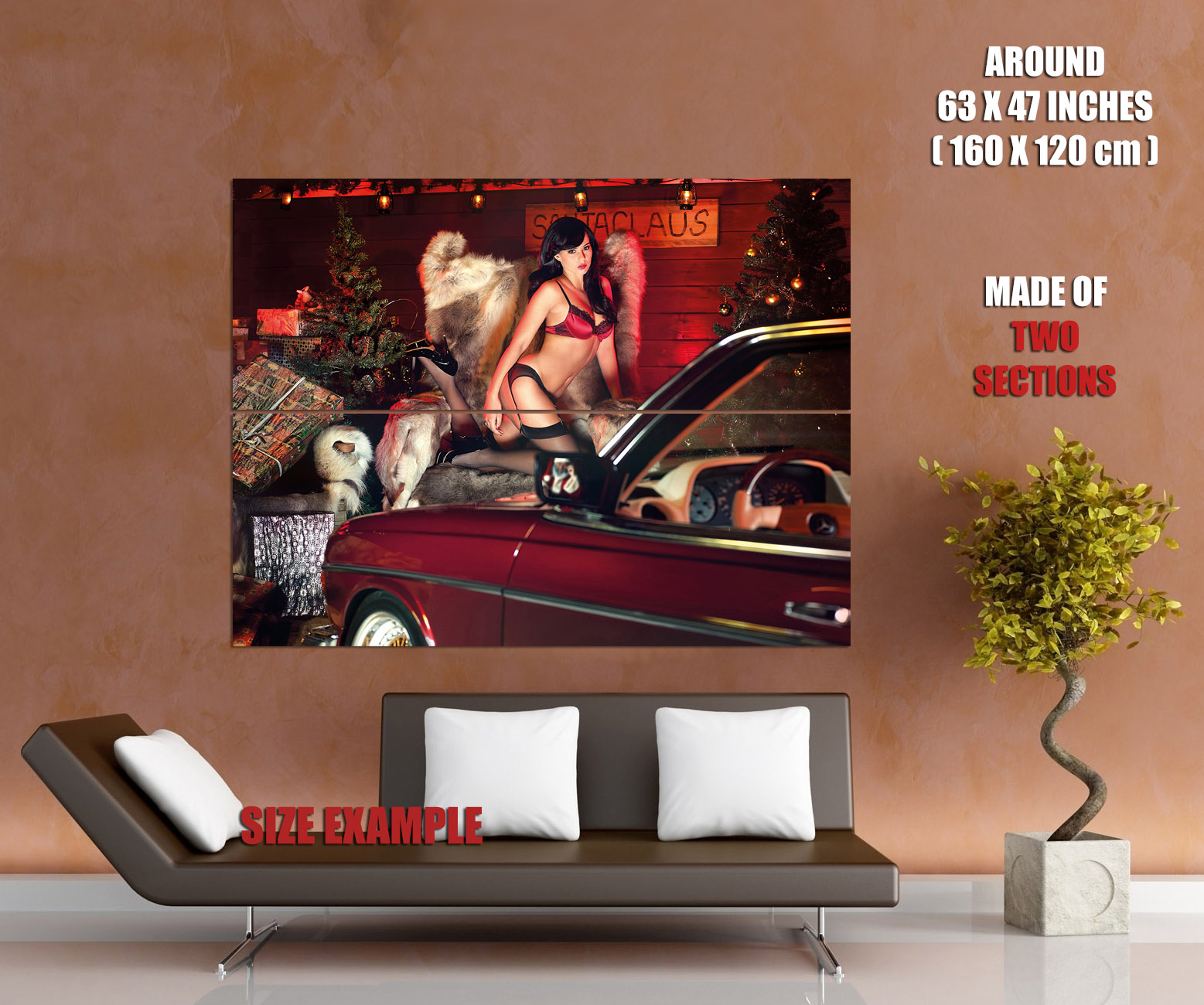 V0744 Christmas Hot Sexy Babe Woman Car Miss Tuning Decor WALL POSTER PRINT CA