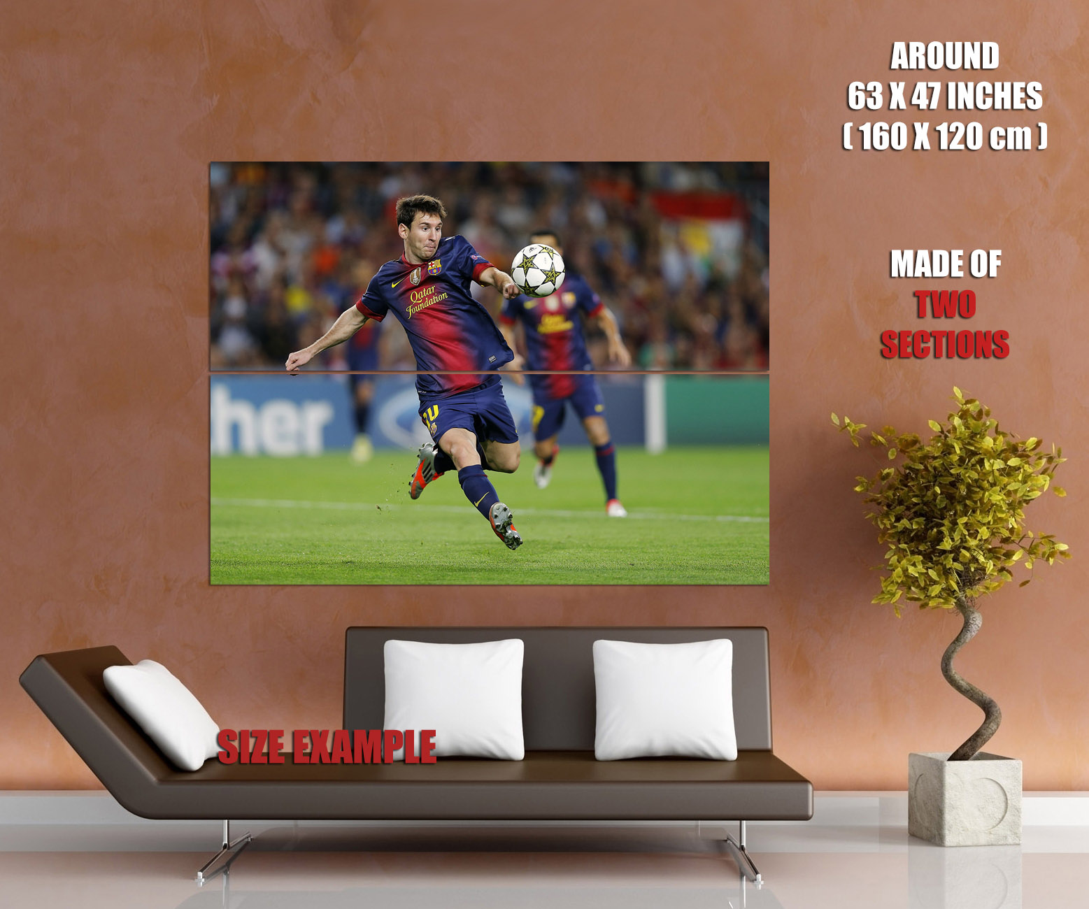 V1406 Lionel Messi Shot Ball FC Argentina Decor WALL POSTER PRINT CA - Bild 12 von 13