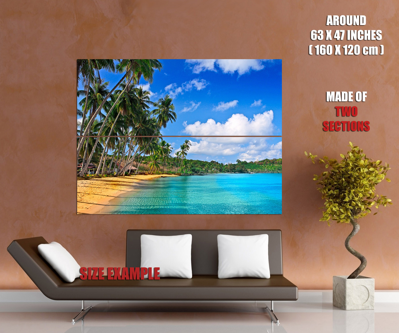 V2288 Paradise Palms Sea Beautiful Ocean Tropical Beach WALL POSTER PRINT UK - Picture 12 of 13