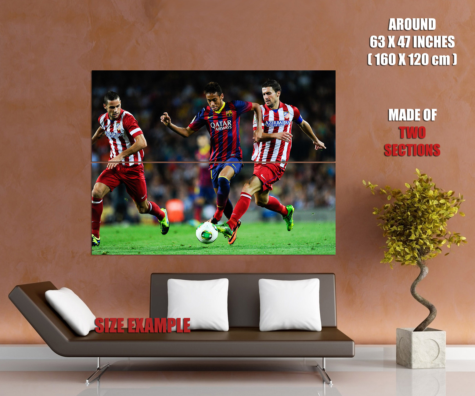 V4333 Neymar Jr Dribbling FC Awesome Football Decor WALL POSTER PRINT UK - Picture 12 of 13